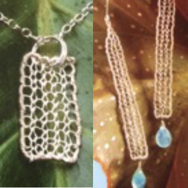 Sterling knit jewelry