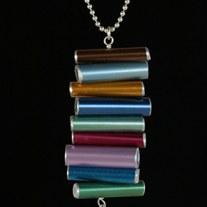 recycled knitting needle jewelry